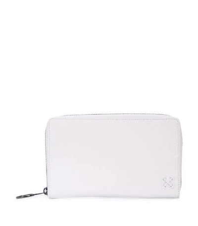 Shop Off-white White Leather Wallet Bag