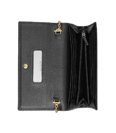 Shop Gucci Petite Marmont Continental Wallet In Black