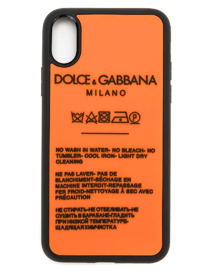 Shop Dolce & Gabbana Iphone X Cover In Rubber - Black
