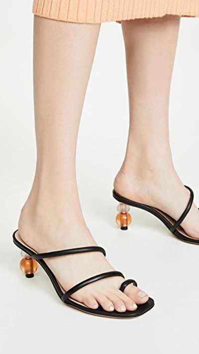 Shop Jacquemus Les Noli Slide Sandals In Black
