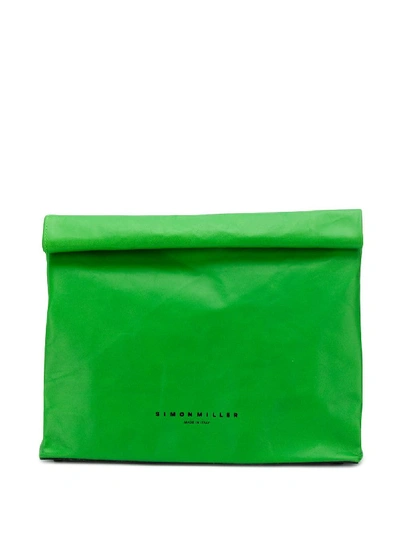 SIMON MILLER LUNCH BAG CLUTCH - 绿色