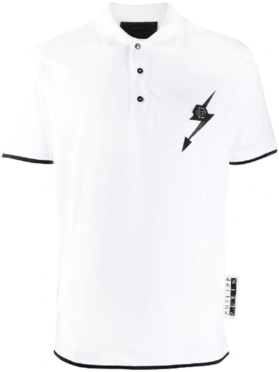 Shop Philipp Plein Polo Shirt - White