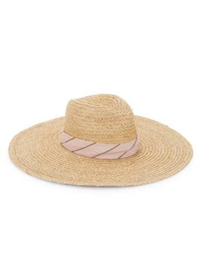 Shop Rag & Bone Women's Sewn Straw Panama Hat In Pink Multi