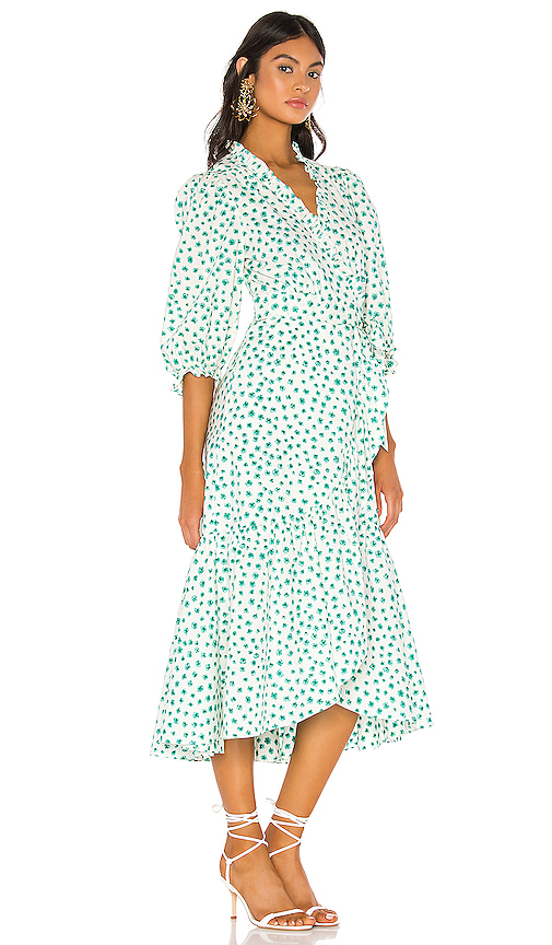 rebecca taylor emerald daisy wrap dress