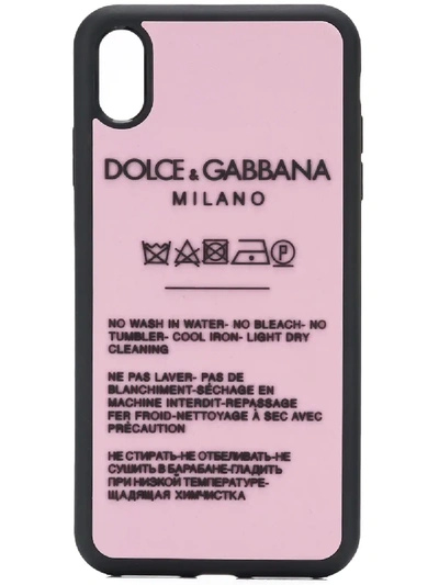 Shop Dolce & Gabbana Appliqué Iphone Xs Max Case In Pink