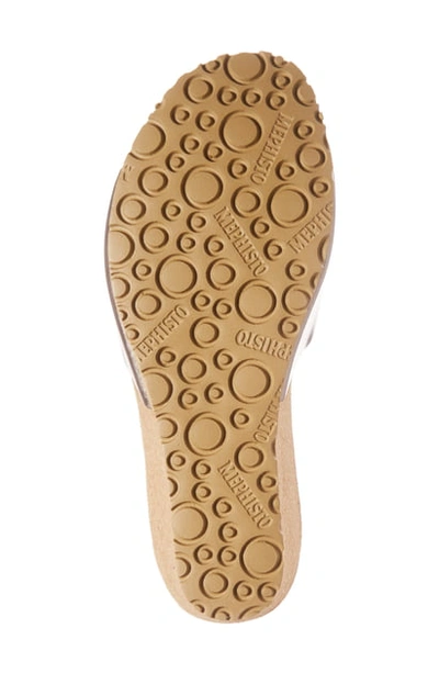 Shop Mephisto Lise Platform Wedge Sandal In Bronze Star Leather