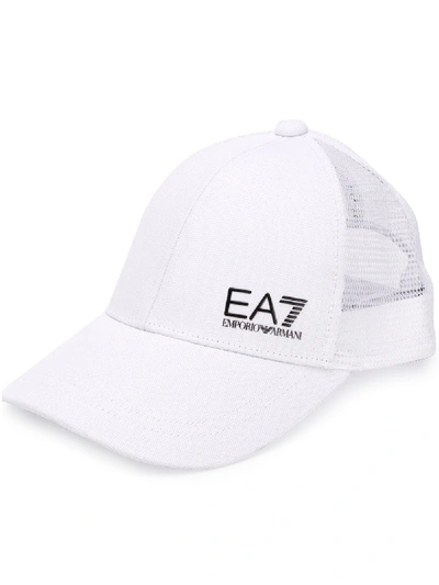 Shop Ea7 Mesh Panel Cap In White