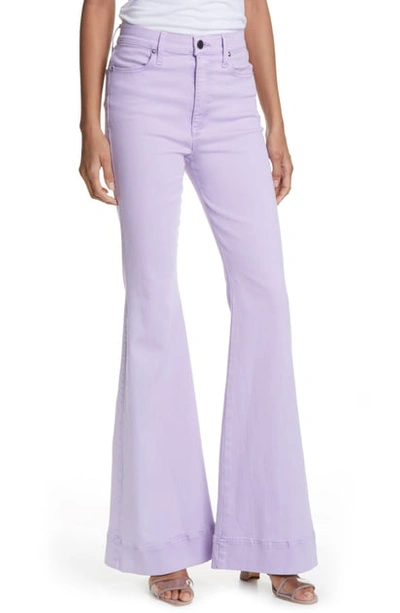 Shop Alice And Olivia Beautiful High Waist Palazzo Jeans In Orchid