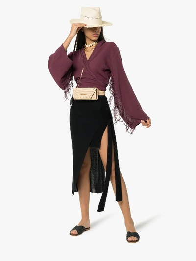 Caravana Xiibil Wrap Top In Purple
