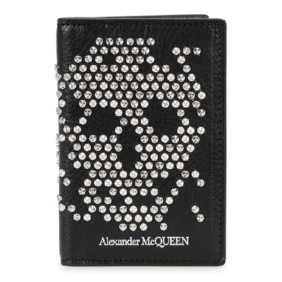 Shop Alexander Mcqueen Black Studded Leather Wallet