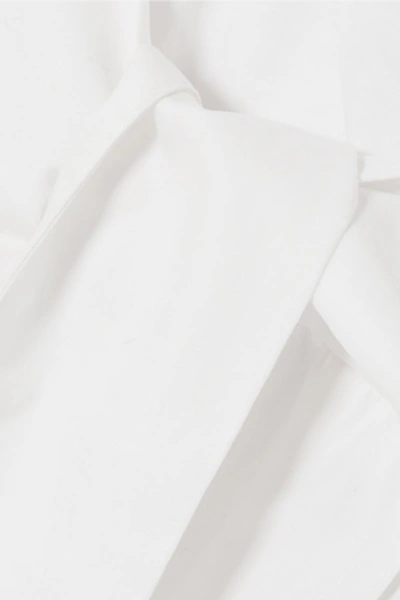 Shop Kalita Poet By The Sea Ruffled Cotton-poplin Maxi Dress In White