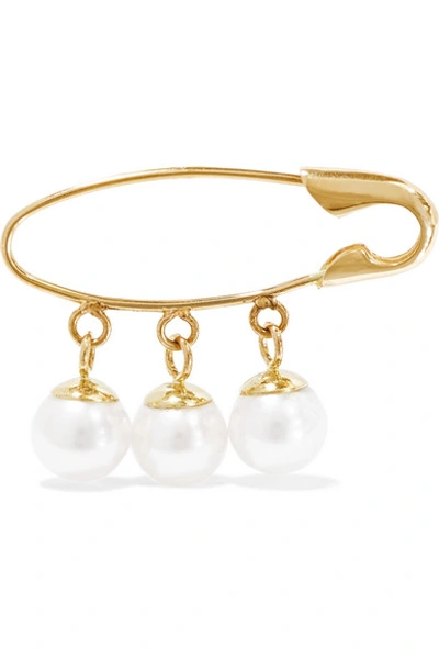 Shop Loren Stewart Gold Pearl Earring