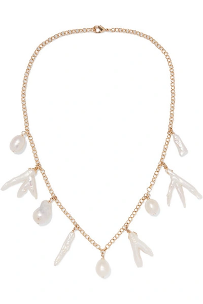Shop Eliou Porto Gold-plated Pearl Necklace