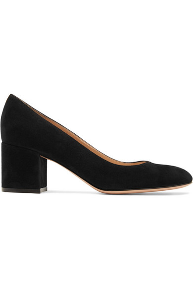 gianvito rossi black suede pumps