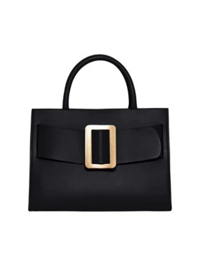 Shop Boyy Women's Large Buckle Leather Tote Bag In Black