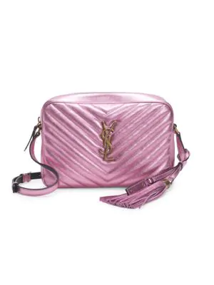 ysl metallic pink bag