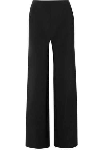 Shop Rosetta Getty Twill Wide-leg Pants In Black