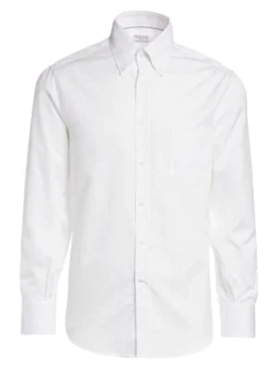 Shop Brunello Cucinelli Basic-fit Shirt In White