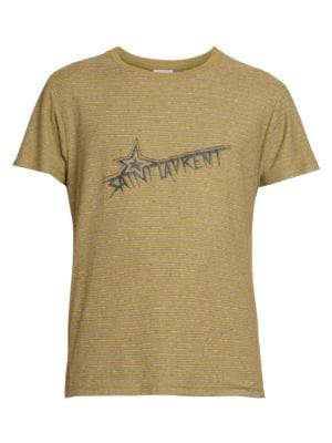 saint laurent striped tee