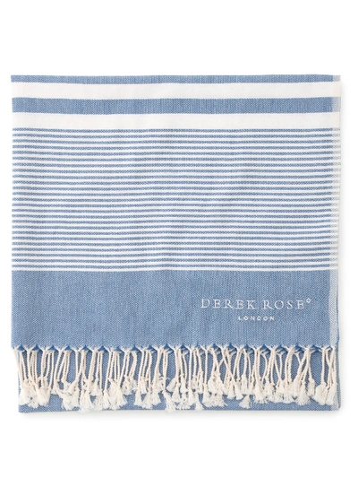 Shop Derek Rose Hammam Towel Karinna Pure Cotton Royal