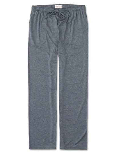 Derek Rose Men's Lounge Pant In Charcoal In Black