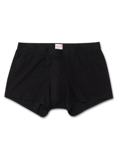 Shop Derek Rose Men's Boxer Briefs Jack Pima Cotton Stretch Black