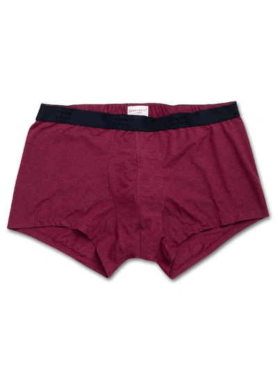 Shop Derek Rose Men's Hipster Ethan Micro Modal Stretch Burgundy