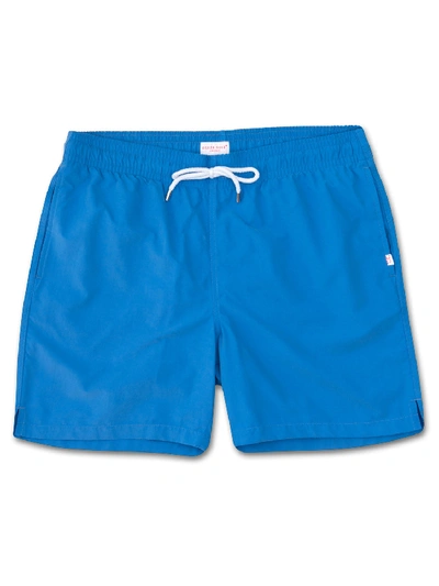 Shop Derek Rose Men's Classic Fit Swim Shorts Aruba Blue
