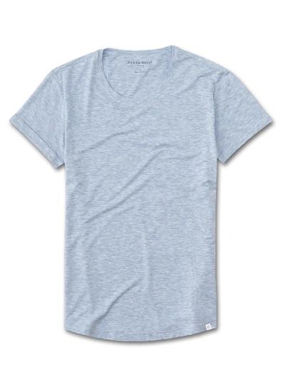 Shop Derek Rose Women's Leisure T-shirt Ethan Micro Modal Stretch Blue