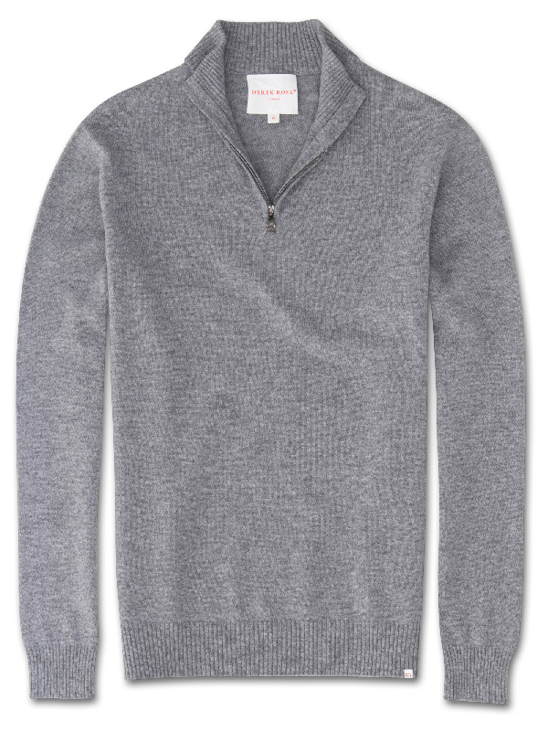 cashmere half zip jumper