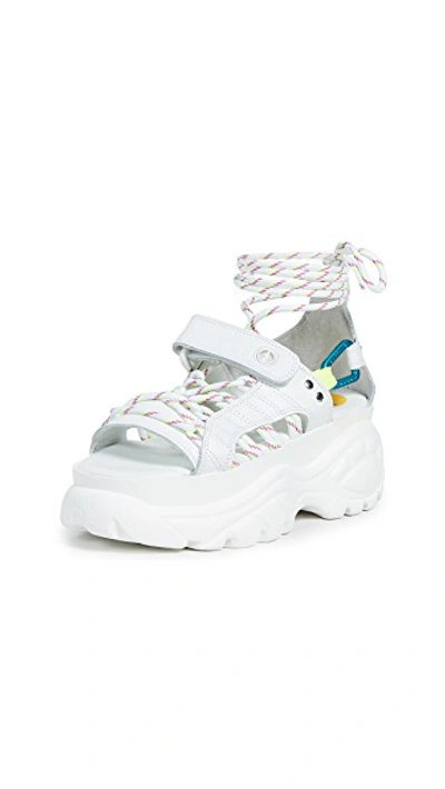 Shop Buffalo Elin Classic Kicks Sandals In White