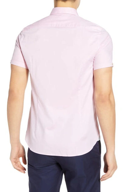 Shop Ted Baker Wallabi Slim Fit Oxford Shirt In Pink