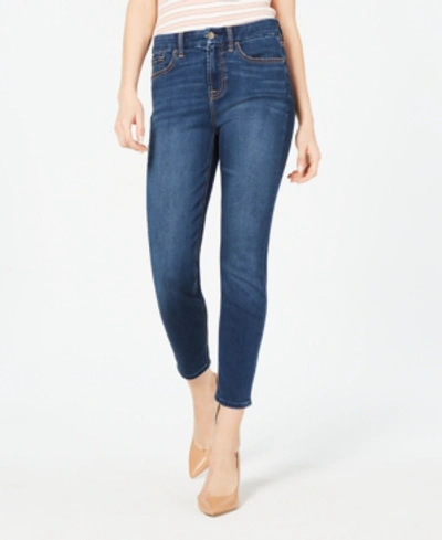 Shop 7 For All Mankind Jen7 By  Ankle Skinny Jeans In Classic Medium Blue