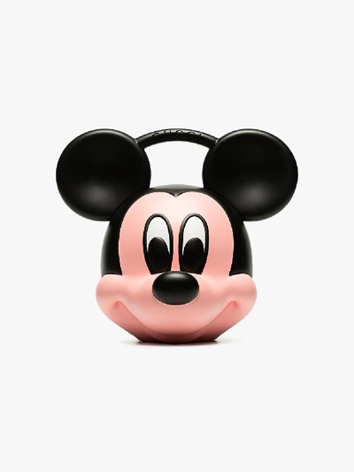 Shop Gucci Mickey Mouse Top Handle Bag In Black