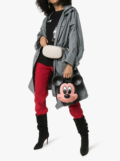 Shop Gucci Mickey Mouse Top Handle Bag In Black