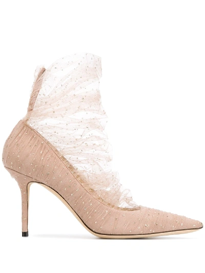 Shop Jimmy Choo Lavish Pumps - Neutrals