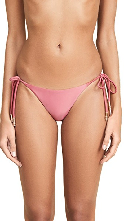 Shop Vix Swimwear Tie Side Bikini Bottoms In Pink