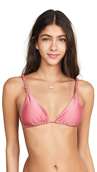 Shop Vix Swimwear Shaye Bikini Top In Pink