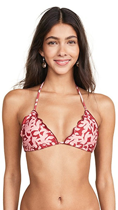 Shop Vix Swimwear Ripple Bikini Top In Hermosa Multi