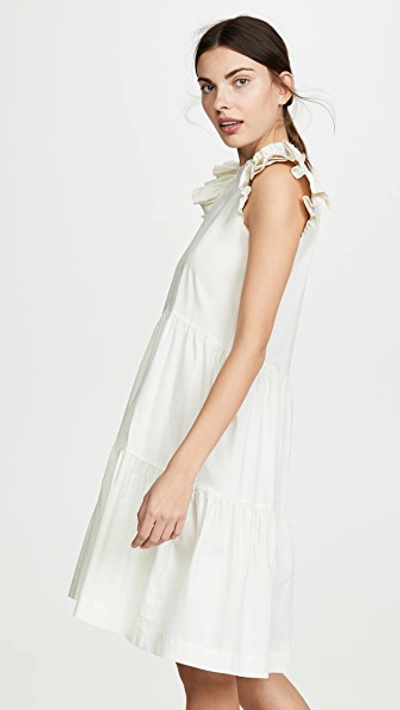 Shop Sea Waverly Tiered Tunic Dress In White