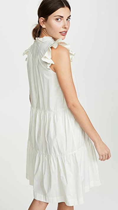 Shop Sea Waverly Tiered Tunic Dress In White