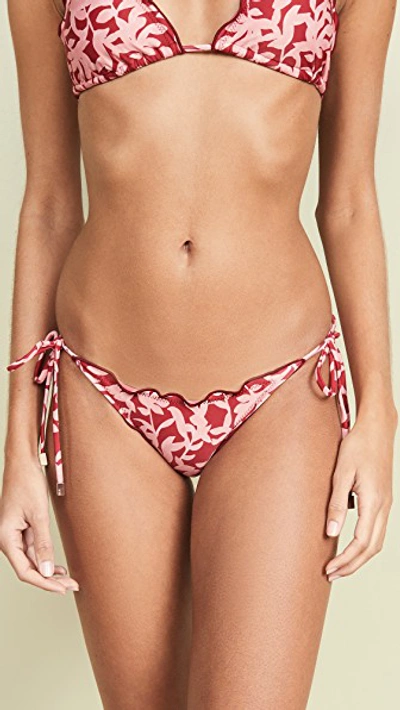 Shop Vix Swimwear Ripple Bikini Bottoms In Hermosa Multi