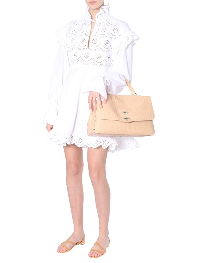 Shop Philosophy Di Lorenzo Serafini Cotton Poplin Dress In White