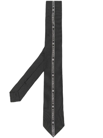 Shop Givenchy Jacquard Tie - Black