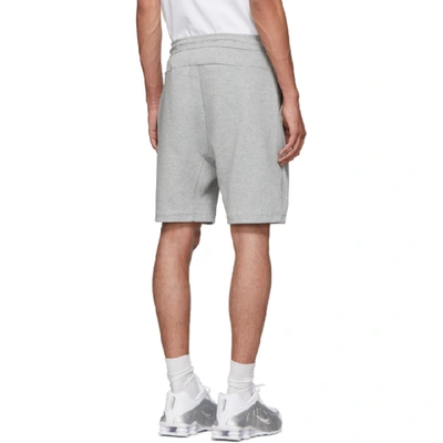 Shop Nike Grey Tech Fleece Shorts In 063