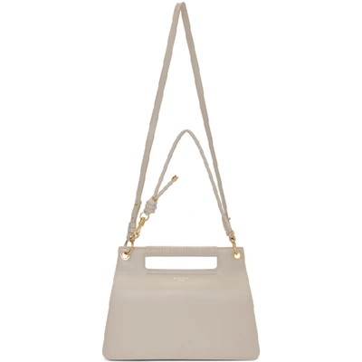 Shop Givenchy Off-white Medium Whip Bag In 101 Natural