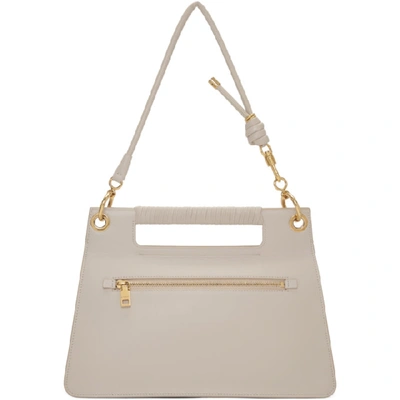 Shop Givenchy Off-white Medium Whip Bag In 101 Natural