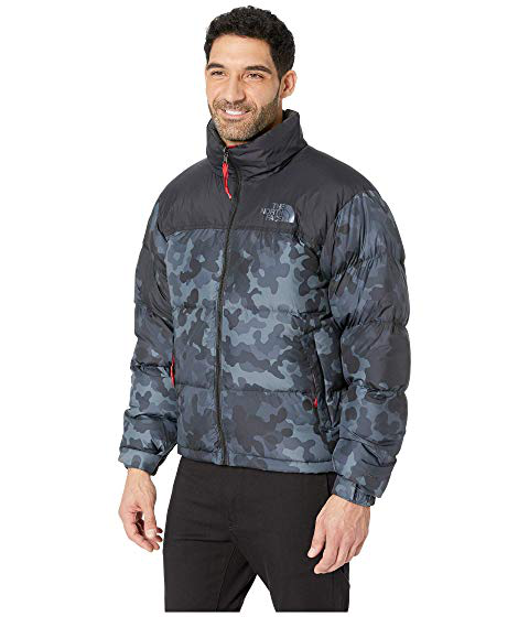 the north face tnf black macrofleck print