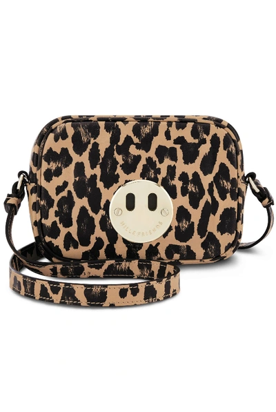 Shop Hill & Friends Happy Mini Camera Bag In Leopard