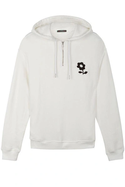 Shop Alexa Chung White Double Daisy Zip Hoodie